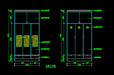 住宅室內裝修各類CAD立面大樣圖詳解
